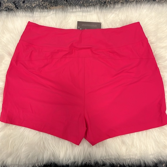 Viodia Women's 3" High Waisted Swim Shorts with Zipper Pocket Quick Dry XXXL - Picture 9 of 10